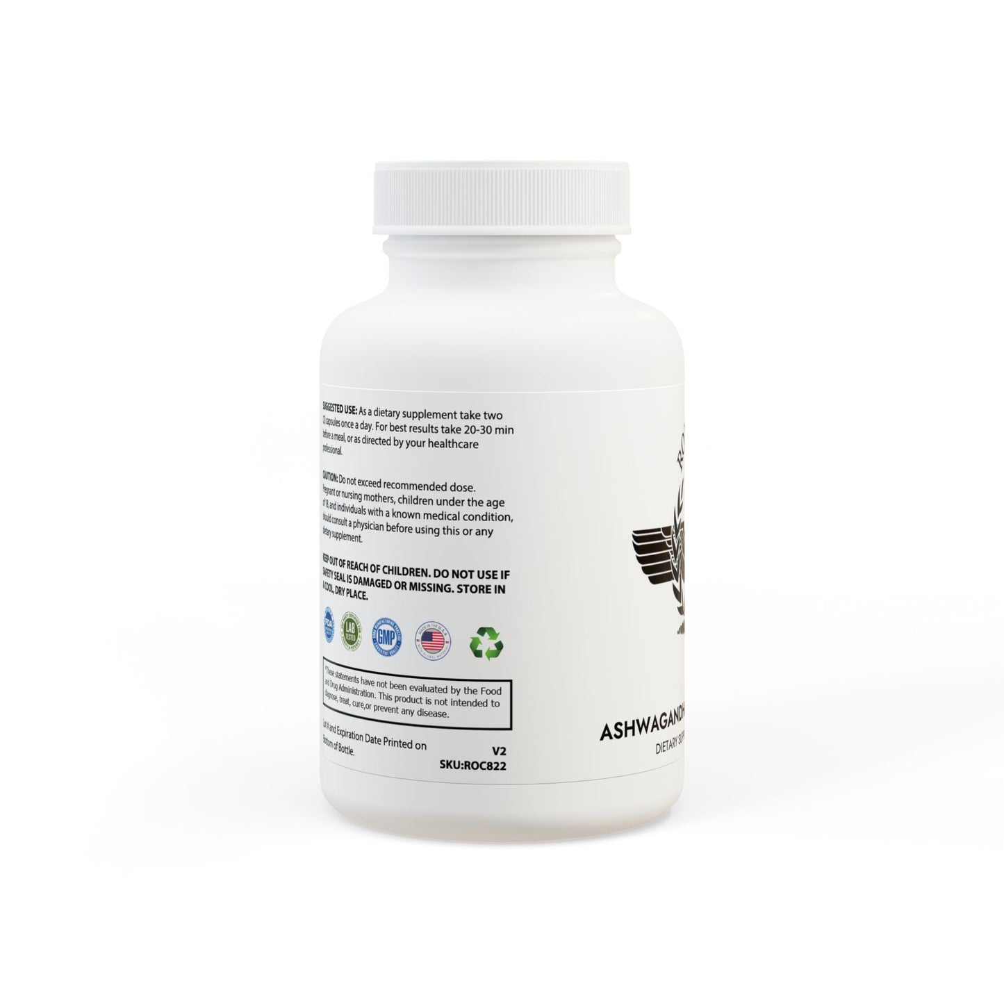 Ashwagandha and Black Pepper Supplement (60 capsules)