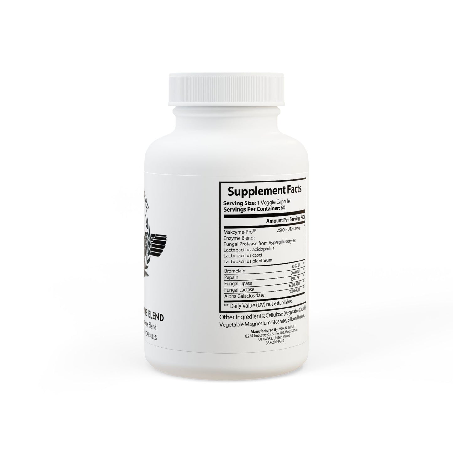 Digestive Enzyme Blend Supplement (60 Capsules)